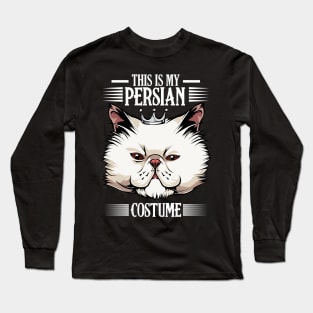 Persian Cat - This Is My Persian Costume - Funny Cat Lover Long Sleeve T-Shirt